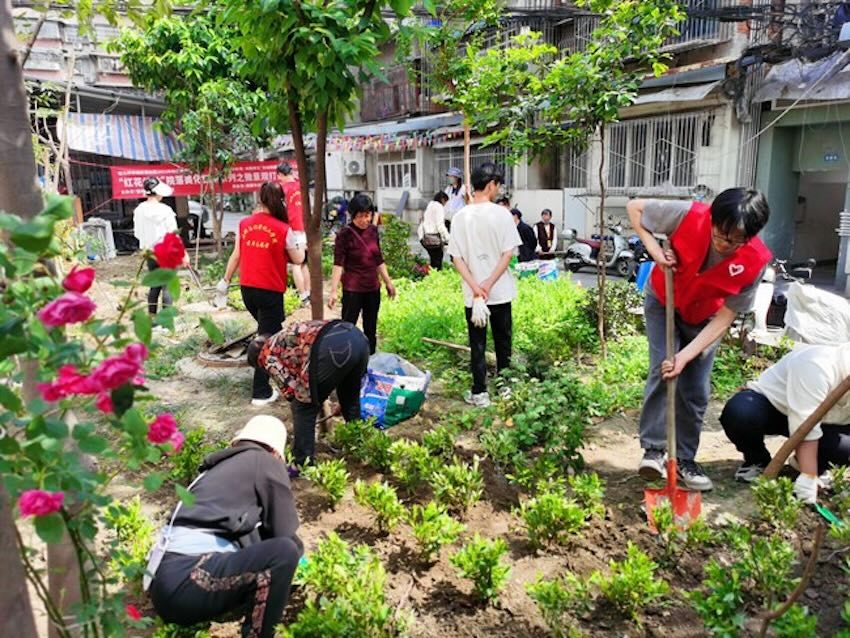 老舊院落的微更新、微改造。紅花社區(qū)供圖