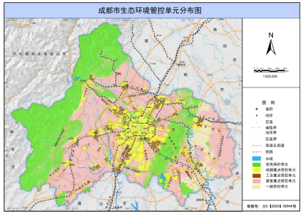 成都市生態(tài)環(huán)境分區(qū)管控圖。成都市生態(tài)環(huán)境局供圖